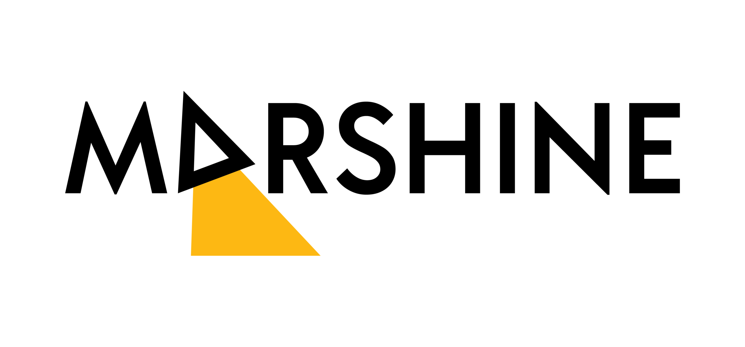 MarShine Creative Agency logo in black and yellow